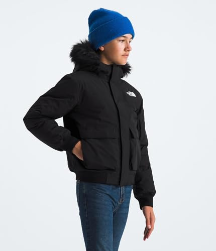 THE NORTH FACE KIDS' MCMURDO HOODED JACKET SIZE: YOUTH SMALL - TNF BLACK New