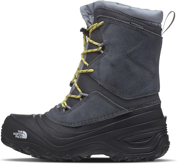 NORTH FACE TEEN ALPENGLOW V WATERPROOF BOOT 13 LITTLE KID VANADIS-GRAY/MELD-GRAY