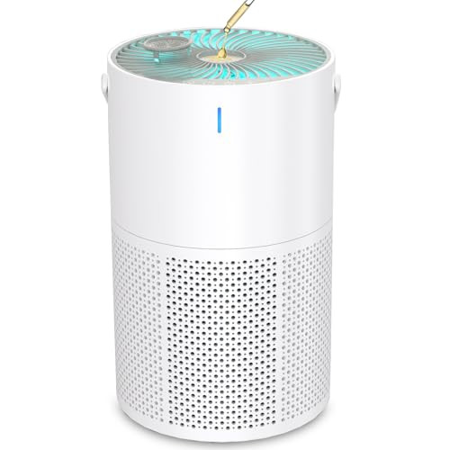 VENRK Air Purifier Home Large Room Up to 1095 Ft² H13 True HEPA Filter - White