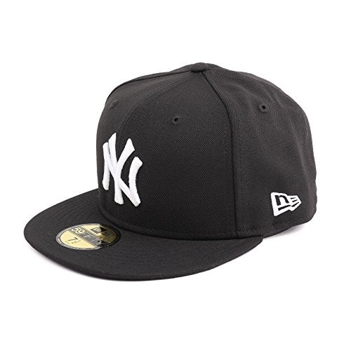 NEW ERA MEN'S CAP YANKEE SIZE: 7 3/8 - 91906 BLACK/WHITE New
