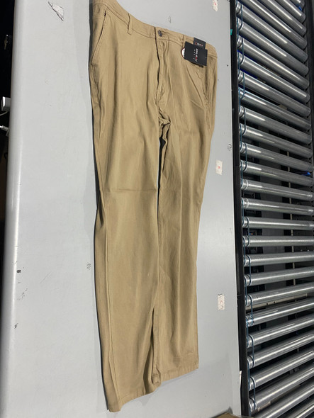 GALAXY BY HARVIC PANTS MEN'S 4 WAY STRETCH CASUAL - SIZE: MEN 36 X 31 - KHAKI New