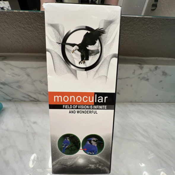 MONOCULAR FOR BOATING/YACHTING, SPORTS, BIRD WATCHING, AUTO RACING  - BLACK