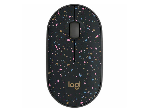 Logitech M340 Wireless Ambidextrous Mouse w/Silent Clicks, Speckles 910-007281