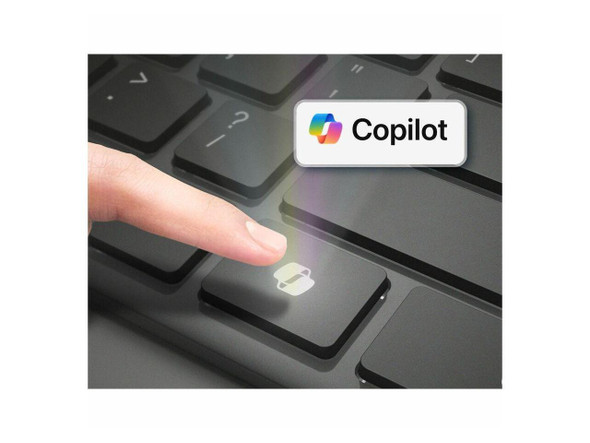 Adesso Multi OS Bluetooth Scissor Switch Keyboard w/CoPilot AI Hotkey WKB-7000