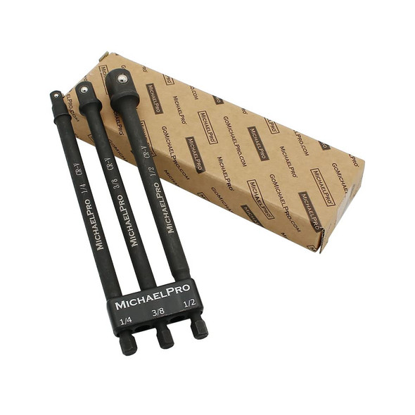 MichaelPro 6-Inch Impact Grade Socket Adapter Set, MP005021 - OIL RUBBED