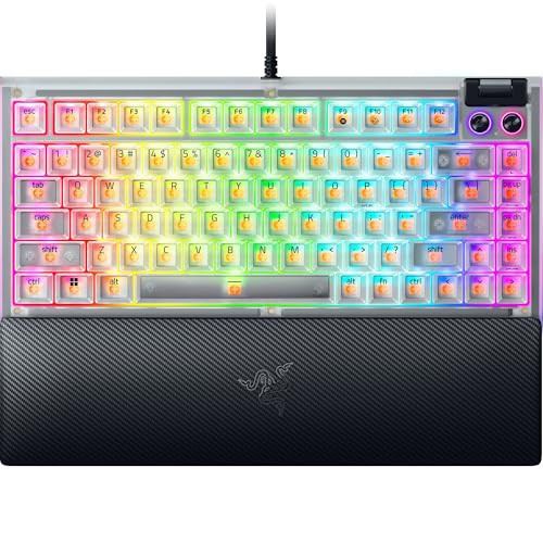 RAZER BLACKWIDOW V4 75% MECHANICAL GAMING KEYBOARD RZ03-05003600-R3U1 - White