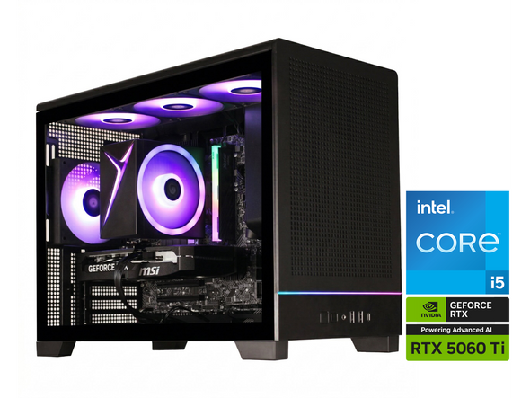 STORMCRAFT Gaming PC VIPER INTEL Core i5- 14400F NVIDIA GeForce RTX 5060 Ti- 8GB