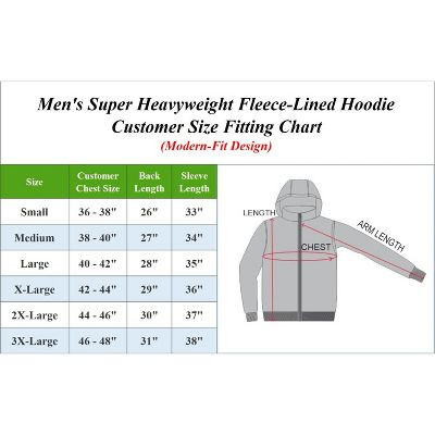BLUE ICE PREMIUM CLOTHING MEN'S FLEECE-LINED PULLOVER HOODIE, SIZE XL - CHARCOAL