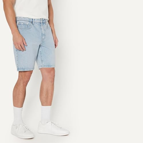 AMAZON ESSENTIALS MEN'S HEAVYWEIGHT STRETCH STRAIGHT-FIT JEAN SHORTS SIZE 34 New