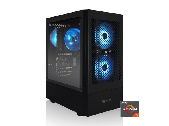 AVGPC Max Series Gaming PC - AMD Ryzen 5 5500 4.2 GHz Max Boost, GeForce RTX