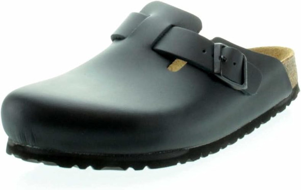 BIRKENSTOCK BOSTON, UNISEX ADULTS' CLOGS - SIZE: MEN 9 WOMEN 11 - BLACK