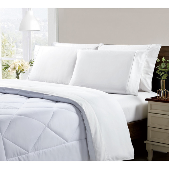 KATHY IRELAND HOME COOL MAX 6 PIECE ULTRA SOFT SHEET SET - KING - WHITE New