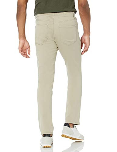 AMAZON ESSENTIALS MEN'SATHLETIC-FIT STRETCH JEANS - SIZE: 35WX28L, COLOR: BRN New