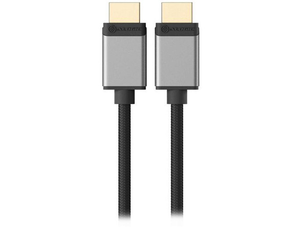 Alogic SSULHD02-SGR 6.56 ft. (2.0m) Space Grey Slim Super Ultra 8K HDMI to HDMI