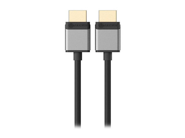 Alogic SSULHD01-SGR 3.28 ft. (1m) Space Grey Slim Super Ultra 8K HDMI to HDMI