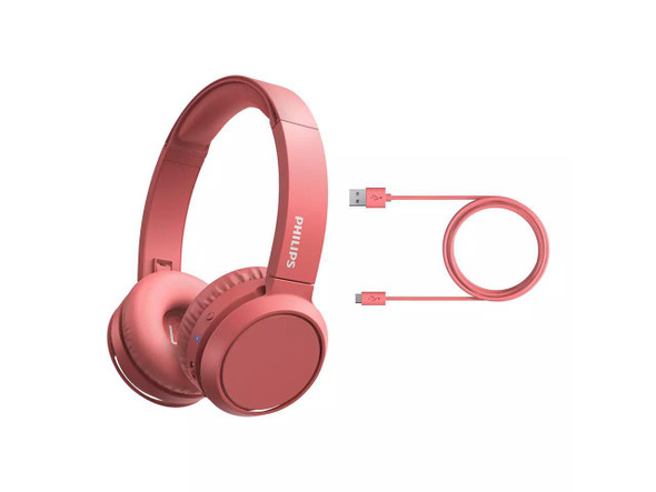 PHILIPS Red TAH4205RD/00 On-ear Wireless Headphones