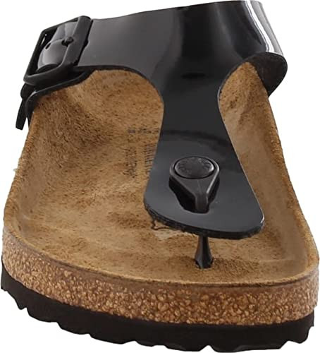 43661 BIRKENSTOCK WOMENS SANDALS SIZE WOMEN 8-8.5 (EU W39) BLACK PATENT1