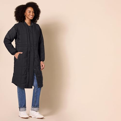 AMAZON ESSENTIALS WOMEN'S OVERSIZED QUILTED COAT (AVAILABLE IN PLUS SIZE) - XL