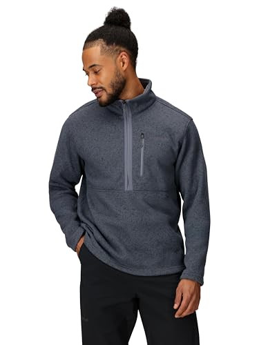 MARMOT MEN'S DROP LINE HEAVYWEIGHT SWEATER FLEECE JACKET MEN'S S STEEL ONYX HEAT New