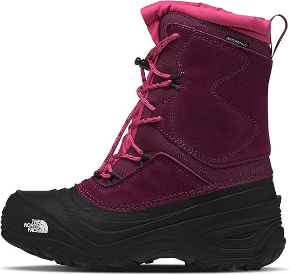KIDS ALPENGLOW V WINTER BOOTS THE NORTH FACE - YOUTH 11 - BOYSENBERRY/TNF BLACK