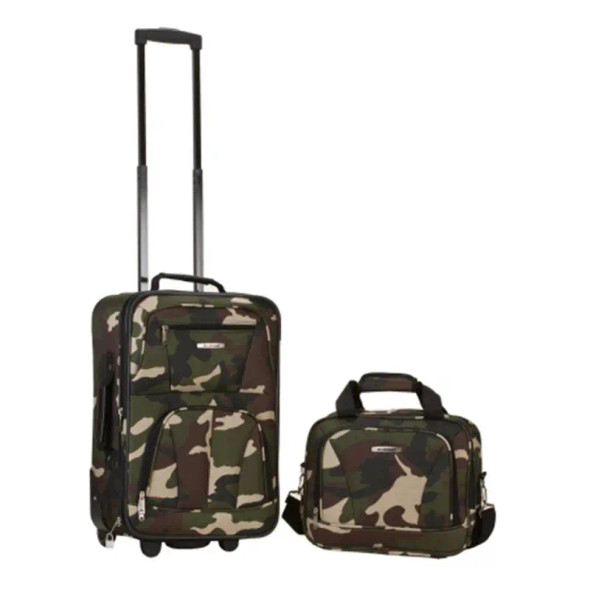 ROCKLAND 2 PC CAMO LUGGAGE SET - CAMO New