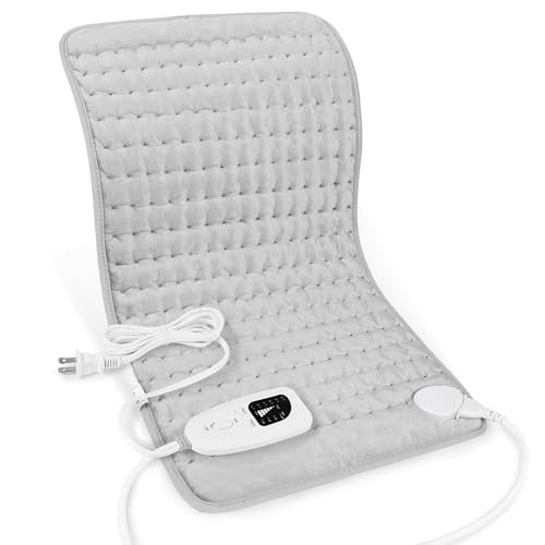 Deepsoon Heating Electric Heating Pad, 24x12 Inch, TK-HP2412N - Light Gray