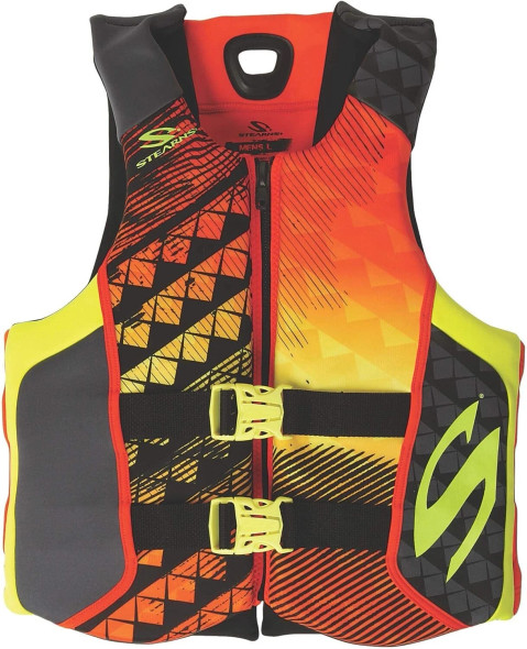 STEARNS HYDROPRENE LIFE VEST ADULT SMALL (SINGLE) - ORANGE New