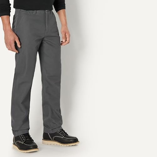 AMAZON BASICS MEN'S RELAXED FIT DUCK UTILITY WORKWEAR CHARCOAL 34W X 30L New