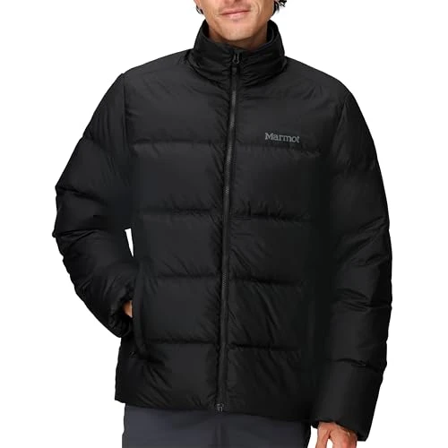 M16230 MARMOT MEN'S GUIDES DOWN JACKET DOWN FILLED WATER RESISTANT BLACK L New