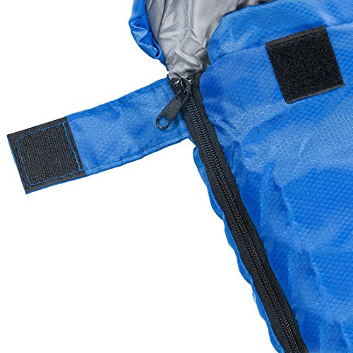 ABCOSPORT ABCO TECH SLEEPING BAG ENVELOPE LIGHTWEIGHT PORTABLE - BLUE/GRAY