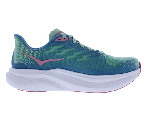HOKA WOMENS MACH 6 - SIZE: WOMEN 6.5 (AU/UK W5) - JADEITE / ALPINE BLUE