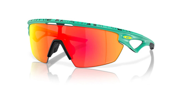 OAKLEY SPHAERA SUNGLASSES 130MM, 3N - MATTE CELESTE/BLACK NEURON/RUBY