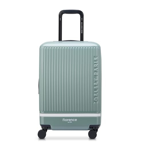 DELSEY FLORENCE BY MILLS SPIN ME AWAY EXPANDABLE 20 CARRY ON PLUS LUGGAGE -GREEN New