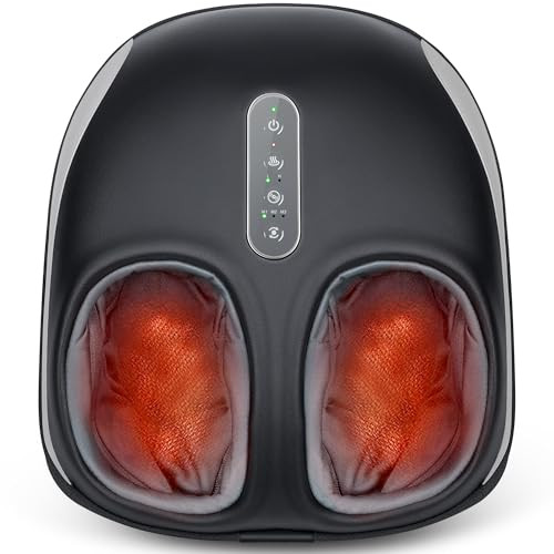 NEKTECK FOOT MASSAGER HEAT AIR COMPRESSION SHIATSU KNEADING NK-FM06 - DARK GRAY