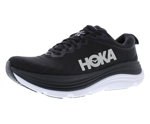 1134235 HOKA GAVIOTA 5 SHOES WOMEN Black/White Size 7.5