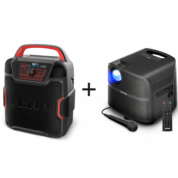 ION Audio Pathfinder 320 All Weather Speaker & ION Portable 720P Projector