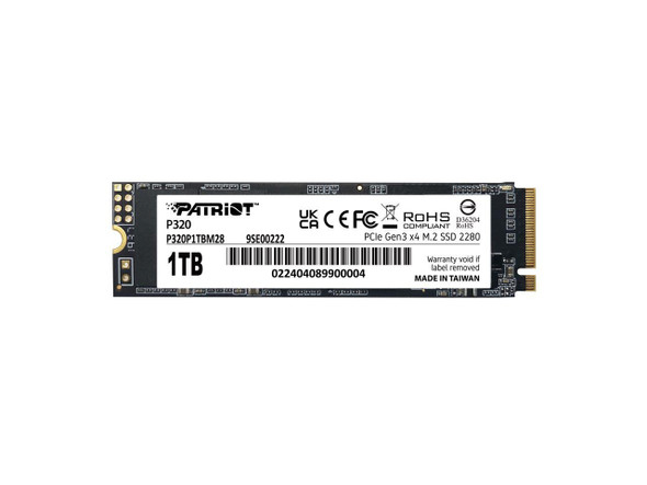 Patriot P320 M.2 2280 1TB PCI-Express 3.0 x4 Internal Solid State Drive (SSD)