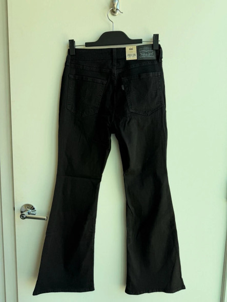 LEVI'S WOMEN'S 501 HIGH RISE FLARE JEANS A3410-0007 - SIZE: WOMEN 28/32 - BLACK