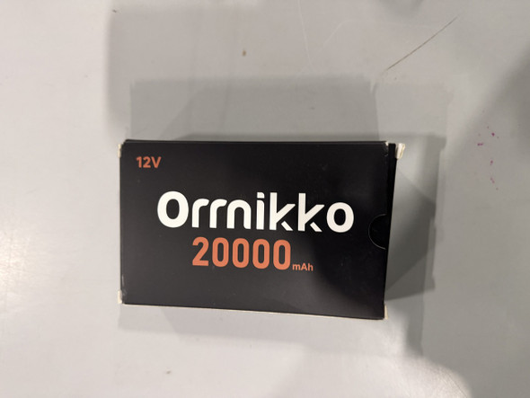 ORRNIKKO 12V RV22 BLACK/ORANGE POWER BANK - BLACK/ORANGE