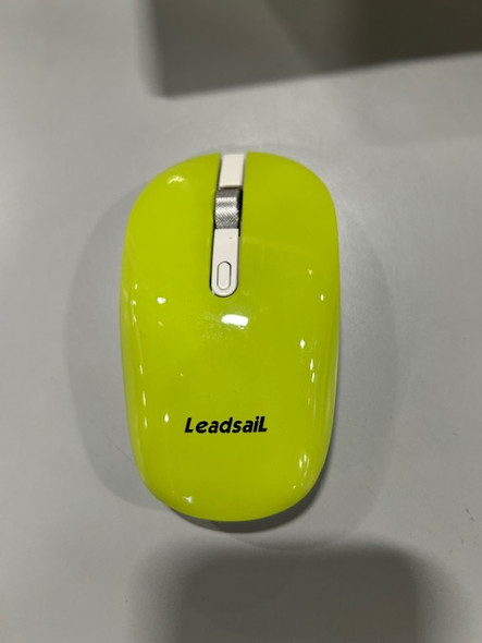 LEADSAIL WIRELESS KEYBOARD AND MOUSE COMBO - WHITE GREEN