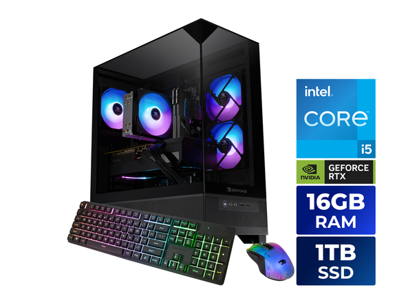 iBUYPOWER Element SE Gaming PC Desktop Computer Intel Core i5 14400F CPU, NVIDIA
