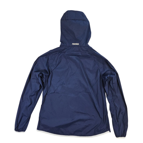 HOKA WOMENS FULL ZIP LIGHTWEIGHT WIND JACKET - SIZE: WOMEN M - OUTERSPACE New