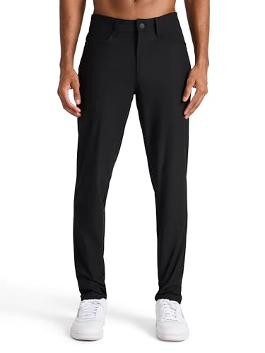 REEBOK MEN'S 5-POCKET VOYAGER OBLONG PANT TAPERED SLIM 38W X 32L - BLACK New