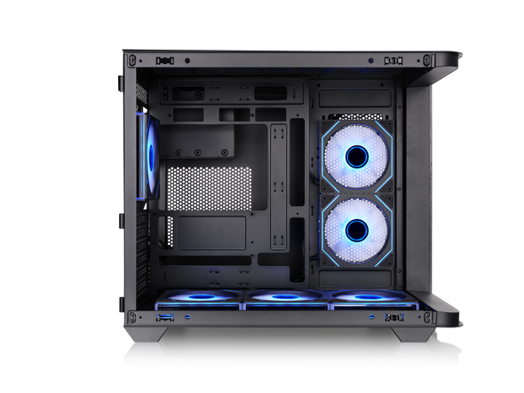 Thermaltake Vision 330 CR ARGB; Mid Tower; Curved Hinged TG panel; 6x120mm