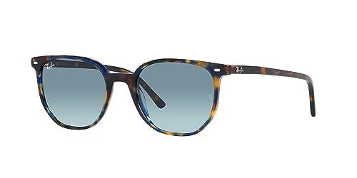 RAY-BAN RB2197 ELLIOT SQUARE SUNGLASSES - YELLOW/BLUE/HAVANA  - SIZE 52