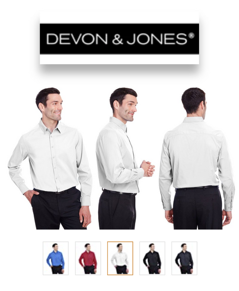 DG542 Devon & Jones Men's CrownLux Performance Stretch Shirt New