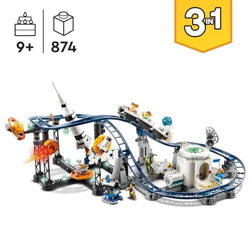 LEGO Creator 3-in-1 Space Roller Coaster Building Toy Set - 31142 New