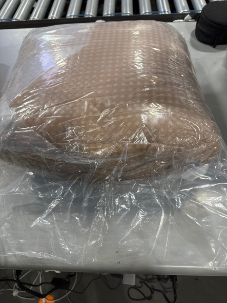 KATHY IRELAND 3PC. WAFFLE DOWN ALTERNATIVE COMFORTER SET - 940728 - RUST - KING New