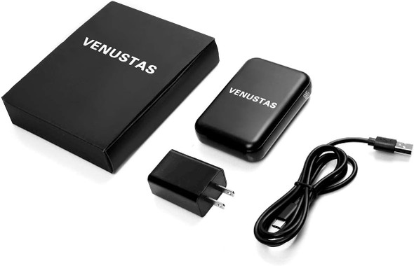 VENUSTAS-6000 - 6000mah 7.4V DC PORT 5V TYPE-C PORT POWER BANK CHARGER- BLACK