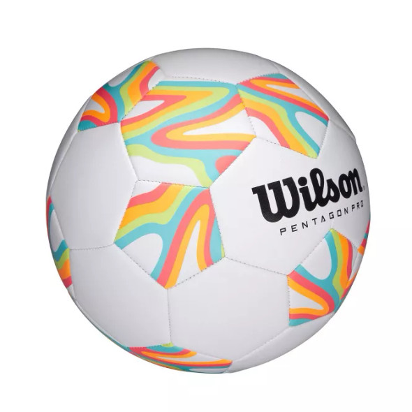 WILSON PENTAGON PRO SOCCER BALL: SIZE 4 - BRIGHT